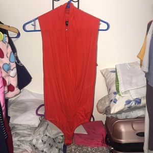 BEBE RED BODYSUIT